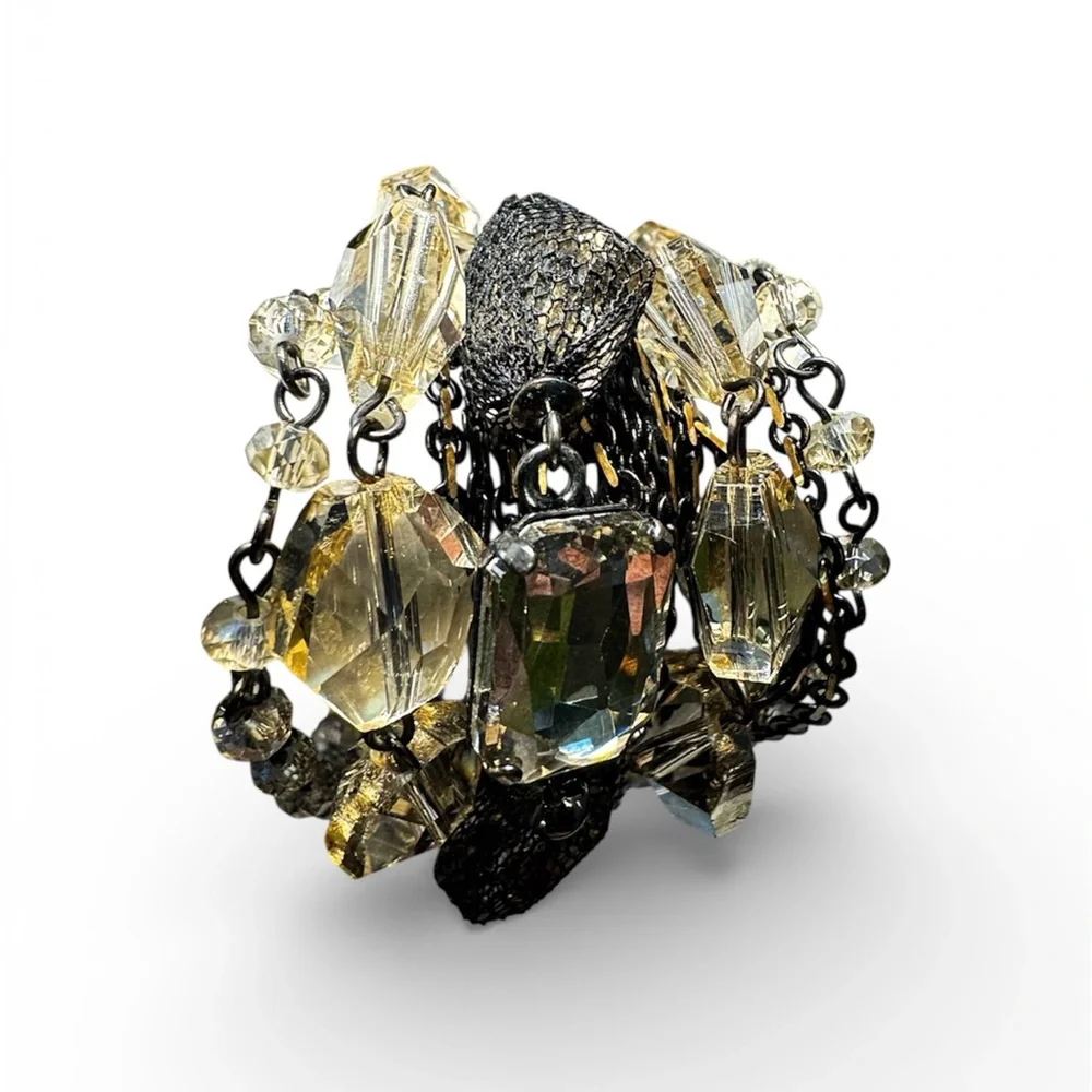 Kenneth Cole Black and Gold Crystal Bracelet - Picture 3 of 3